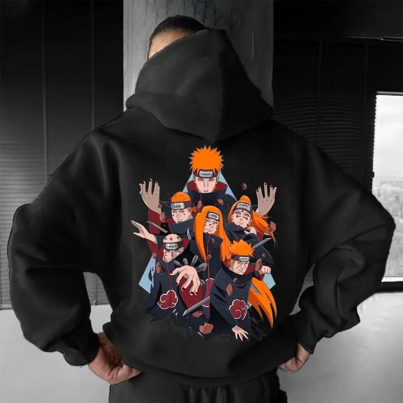 Pain Akatsuki Naruto Hoodie, Halloween Shirts, Naruto shirt, Retro Anime Manga Graphic Tee, Itachi, Konan, Deidara, Obito. Sasori, Kakuzu, Kisame, Pain Akatsuki Naruto Vintage Washed T-Shirt