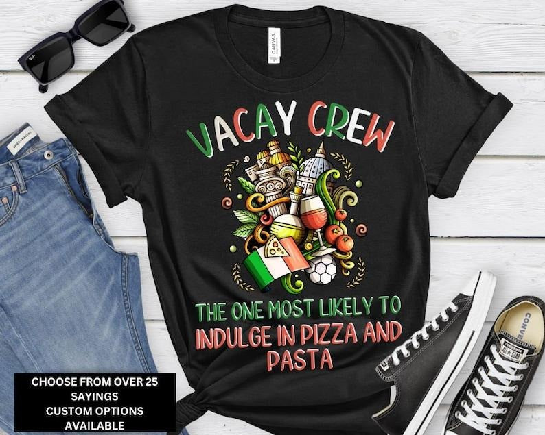 Personalized Italy Family Vacation Shirt 2024, Italy Family Vacation Shirt, Italy Group Trip, Custom Italy Group Shirts, Matching Vacation