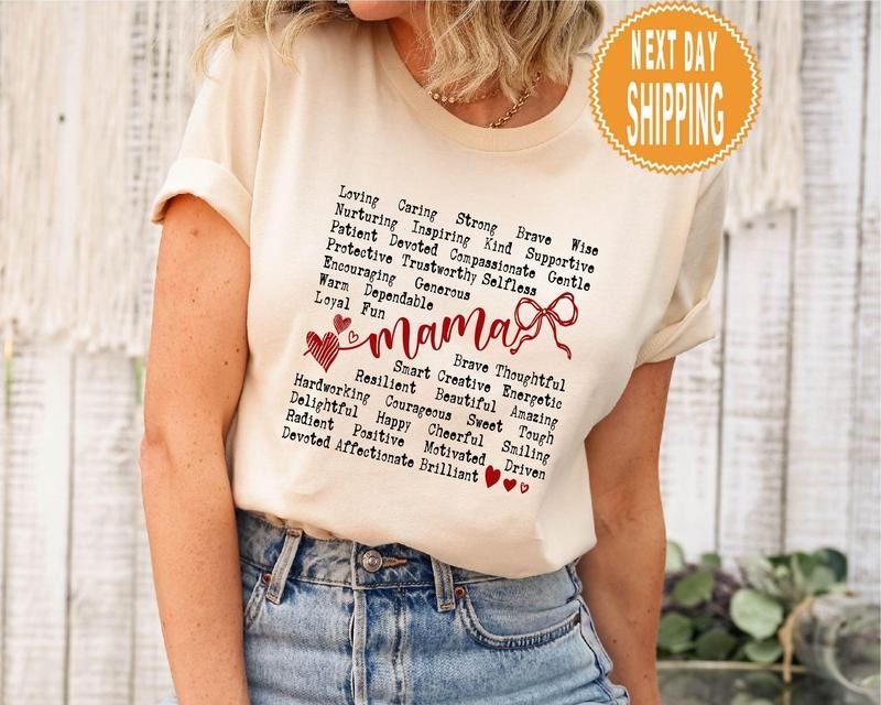 Popular Mama Words Shirt, Cute Mama Meanings Shirt, Trendy Mother Day Gift, Cute Mom Gift, Mom To Be Tee, Mama Heart T-shirt, New Mama Gift