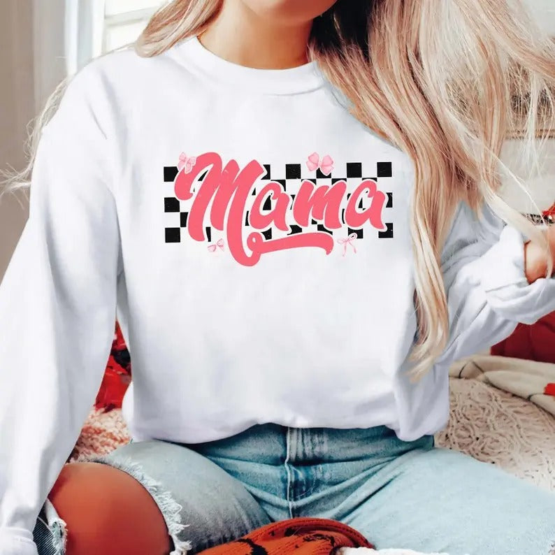 Premium Mama Sweatshirt, Floral Mama Sweatshirt, Wildflowers Mama Shirt, Mothers Day Gift, Mâm Aesthetic, Trendy Mom Shirt, Motherhood Shirt