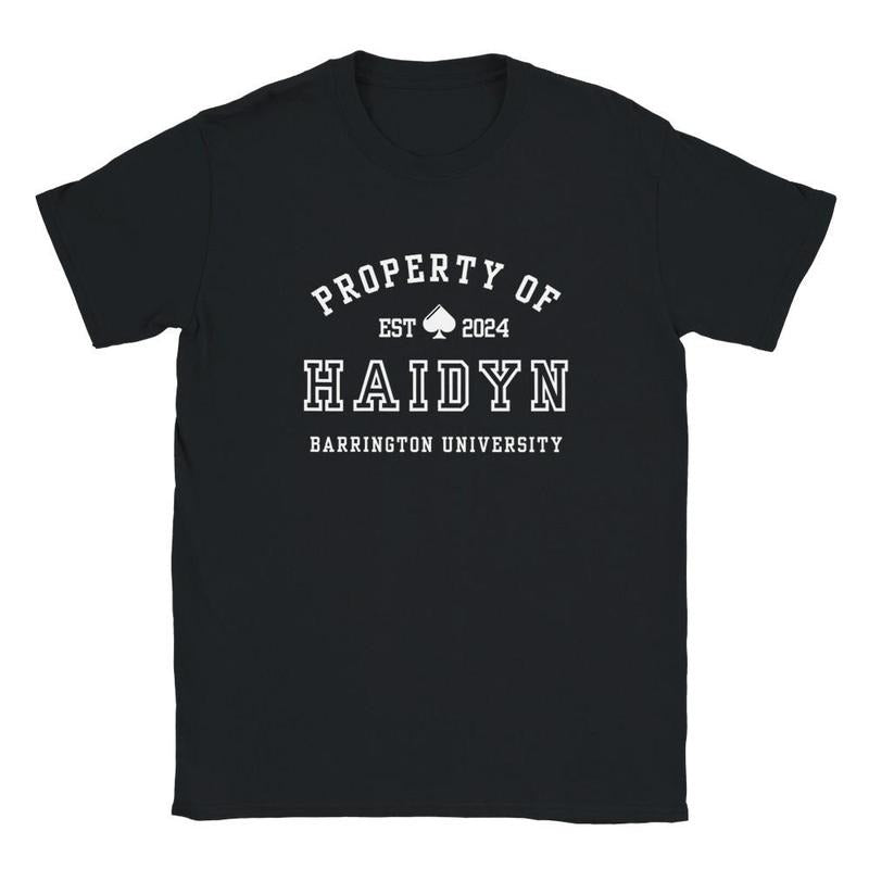 Property Of Haidyn T-Shirt, Carnage, Madness, The Ritual The Sinner The Sacrifice Sweatshirt, The Book Boyfriend Merch, Spade Brothers Unisex Soft Comfort Crewneck Pullover Long Sleeves Graphic Fabric Sweater