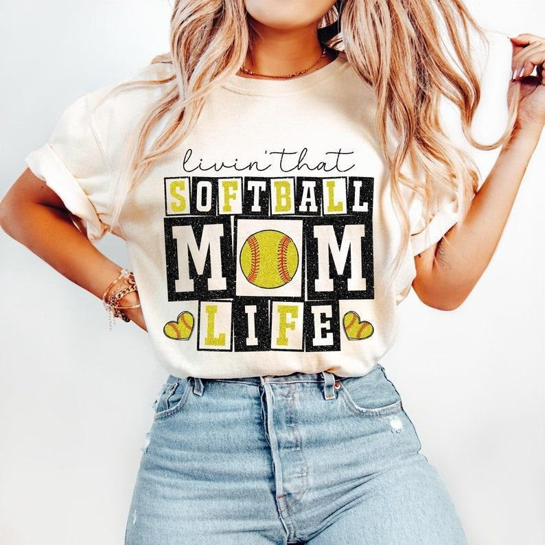 Retro Softball Mom tshirt-sweatshirt-hoodie, Softball sweatshirt, Softball Mom Life hoodie, Retro Softball tshirt, Softball Mama sweatshirt, Game Day Softball T-shirt