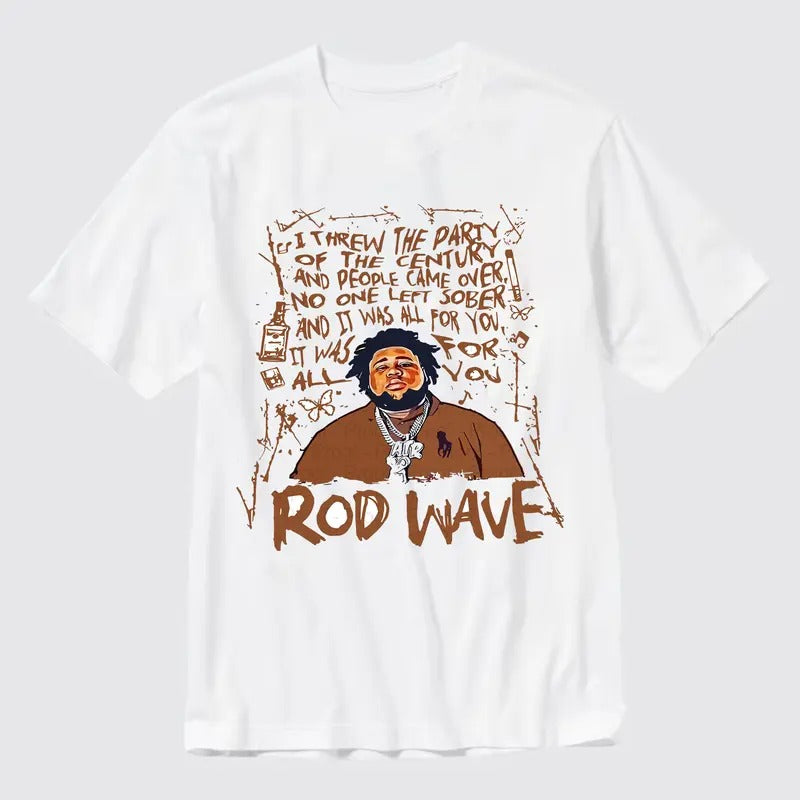 Rod Wave 2024 Tour Gift Tee - Last Lap Graphic Shirt for Fans