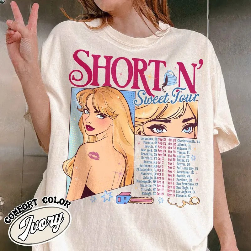 Short N Sweet Shirt,Music Tour 2024,Please Please Please Shirt,Espresso Shirt,Concert Shirt,Soft Girl Aesthetic,Music Lover Gift,Taste Shirt