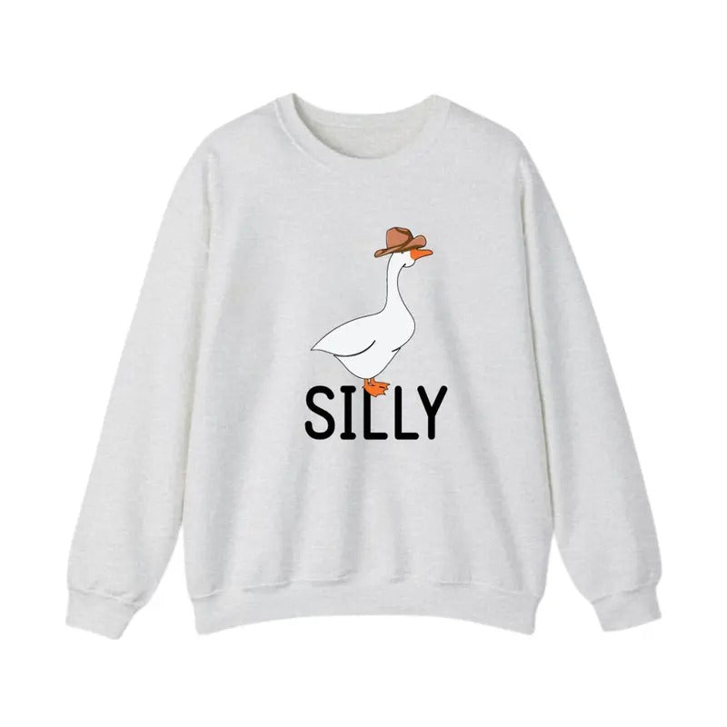 Silly Goose Sweatshirt, Silly Goose University Shirt, Funny Hoodie For Her, Gift For Her, Menswear Underwear