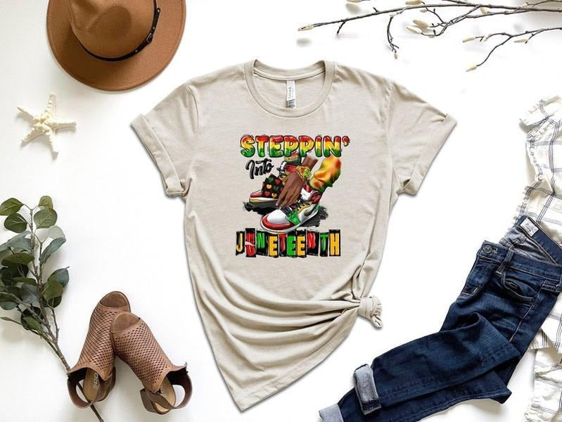 Steppin' Into Juneteenth Shirt, Juneteenth Shirt, Freeish Shirt, Black History Shirt, Black Culture , Black Lives Matter Shirt, Civil Rights