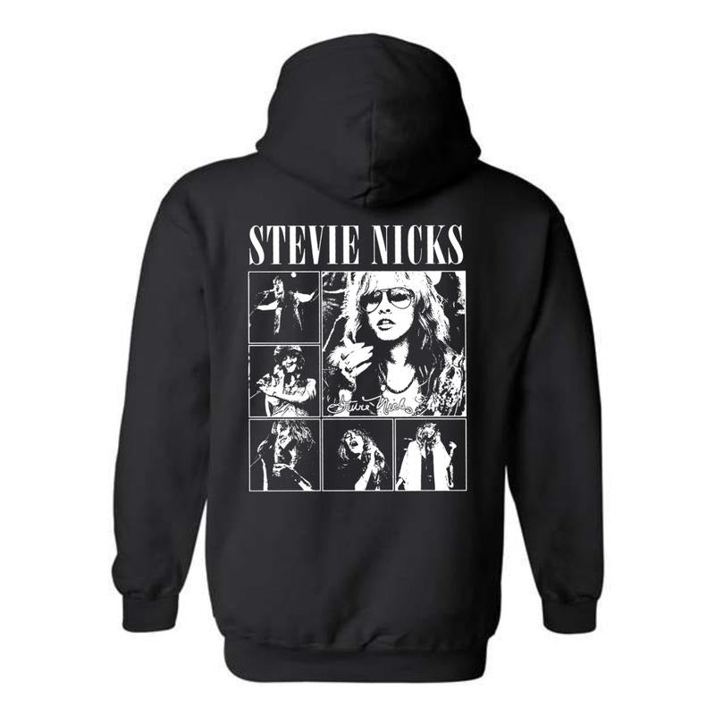 Stevie Nicks Hoodie - Iconic Photo Collage Design, Perfect for Music Fans, Ideal for Casual Wear, Comfortable and Stylish, Hoodie For Men, Hoodie For Women Menswear Sweaters