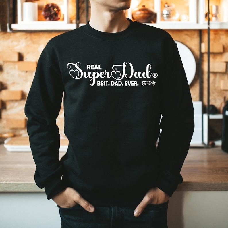 Super Dad Sweatshirt, Father's Day Gift Idea, Best Daddy Sweater, Cool Dad Hoodie, Funny Dad Shirt, Gift For Dad, Father's Day Sweatshirt