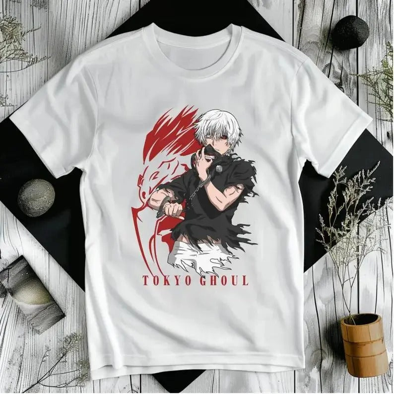 T-Shirt Anime Unravel Tokyo Ghoul Kaneki untuk Pecinta Anime - Tops, Menswear Sweatshirt, Hoodie, Comfort Colors
