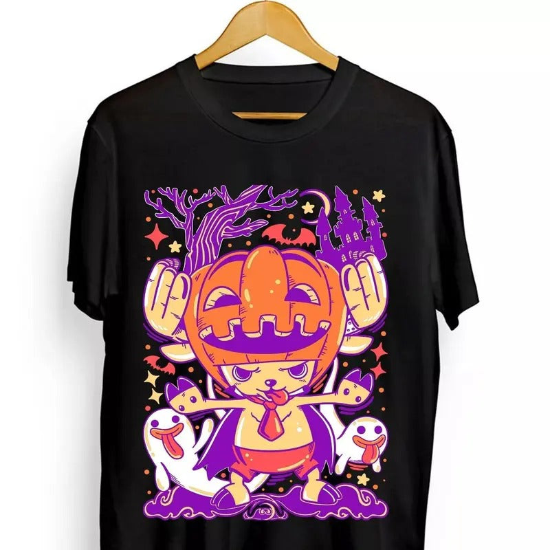 Tony Chopper One Piece Manga Strip Anime Tee, Tony Chopper Halloween Manga Anime T-Shirt Sweatshirt, Hoodie, Comfort Colors