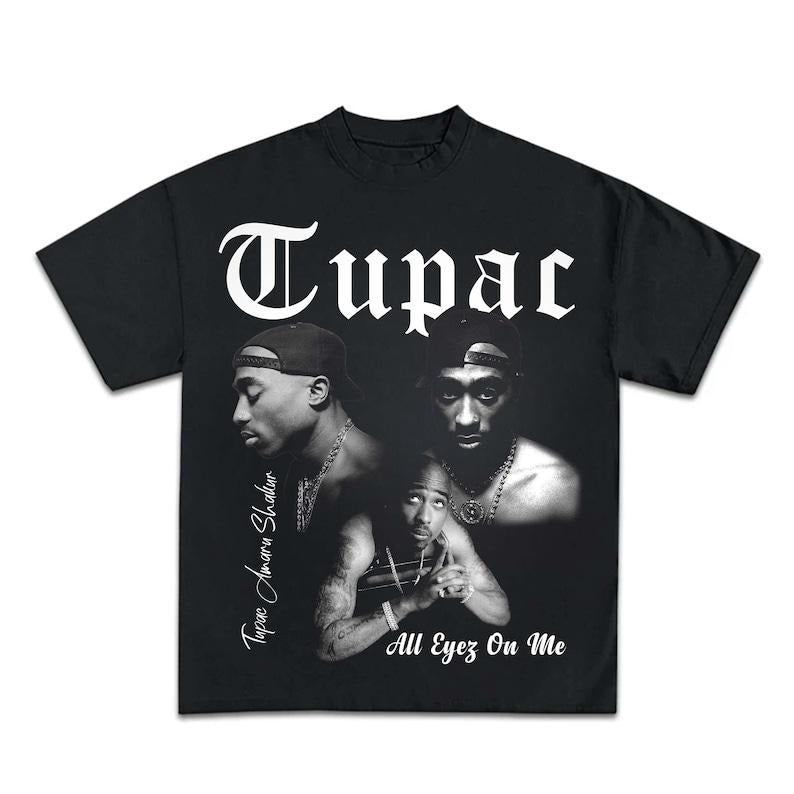 Tupac Shakur Rapper Makaveli Tees Small 2pac All Eyez On Me Hip Hop Festival Concert Music Rap Tshirt