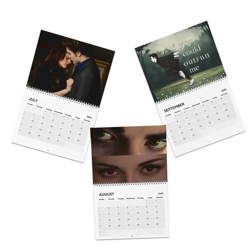 Twilight 2025 Wall Calendar Hoa Hoa Hoa Memes Twilight Calendar Twilight Merch Twilight Gift Funny Team Edward Titsoak