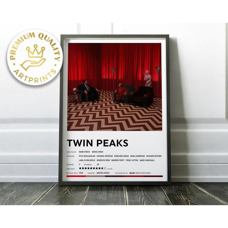 Twin Peaks - David Lynch - Movie Poster - Giclée fine art - Analyze listing