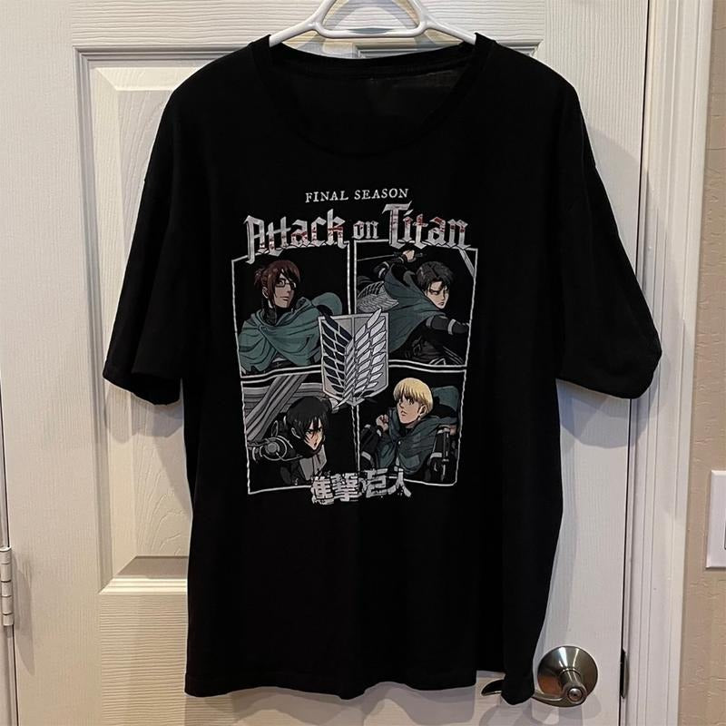 Unisex Anime Attack On Titan Tee Shirt For Anime Fans