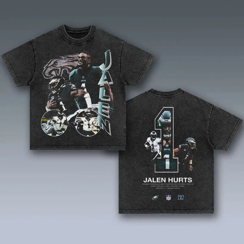 VINTAGE TEE SHIRT, JALEN HURTS SHIRT, GIFT FOR FANS