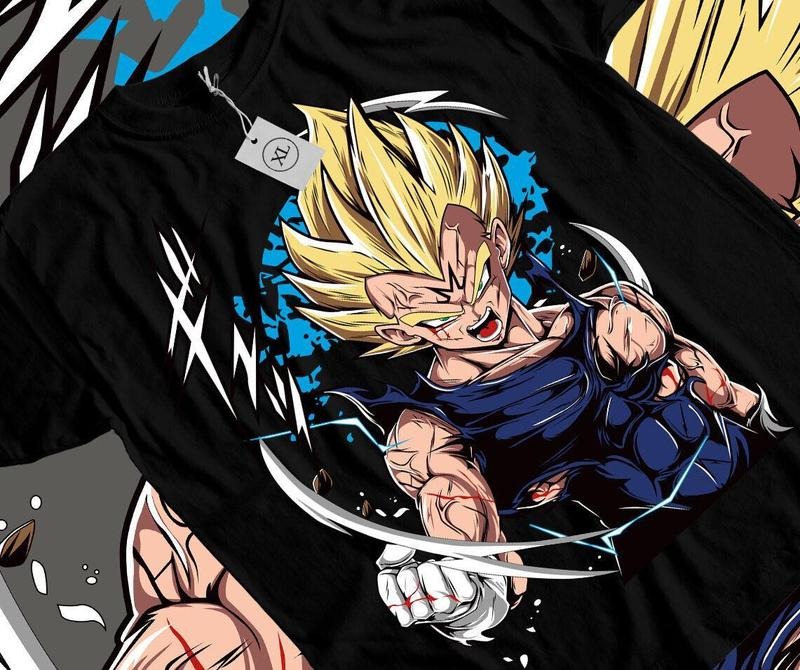 Vegeta T-shirt, Anime Gohan Trunks Shirt, Manga T-shirt Full Size Menswear Top Sweatshirt, Hoodie, Comfort Colors