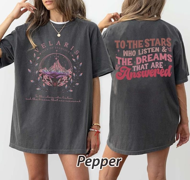 Velaris Double Sided Shirt, Velaris City Of Starlight T-Shirt, The Night Court Shirt, Velaris Shirt, SJM Sweatshirt, ACOTAR Shirt