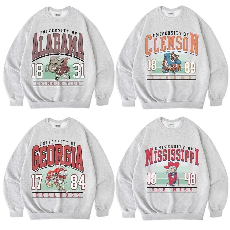 Vintage NCAA Football Sweatshirt, Retro Football Sweatshirt, Classic NCAA Sport Sweatshirt, Gift for Men and Women men's sweatshirts vintage clothing graphic hoodies