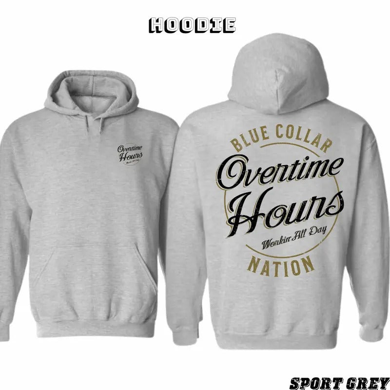 Blue Collar Gifts Line 2 Sided Graphic Hoodie/Sweatshirt/T-Shirt, For Men/Women - Unisex Style, 100% Cotton, Pullover unisex hoodie