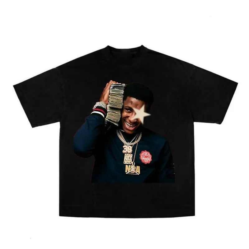 Y0ungBoy Star Big Face Rap T-Shirt Fans Gift