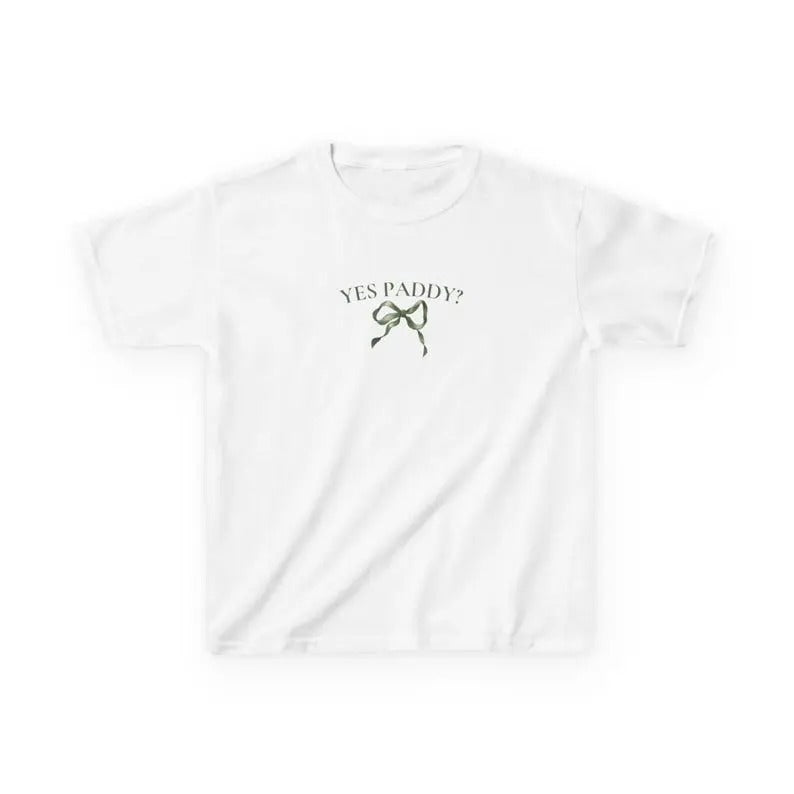 Yes Paddy St Patricks Day Tshirt, Y2K Coquette Aesthetic Bow Shirt, Cute 90s St Paddy Outfit Funny TShirt, Irish Women's Shirt Top Womenswear