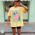 Comfort Colors Summer Beach Beach Lover Summer Sunse Vacation Travel Tee (1)