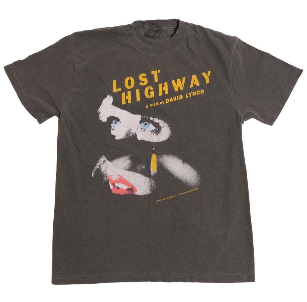 Lost Highway David Lynch Movie Patricia Arquette Mechanic Murder Mystery Horror Criterion Twin Peaks Creator Avant-Garde Faded Tee (1)
