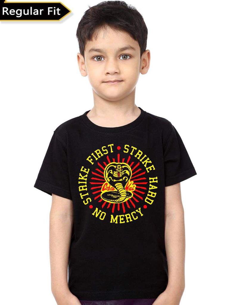 Cobra Kai Half Sleeve Black T-Shirt Hoodie, Sweatshirt | CoreVibeTees.com