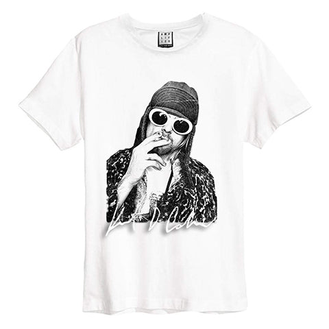Kurt Cobain T-Shirt Photograph, White Hoodie, Sweatshirt | CoreVibeTees.com (Image 1)