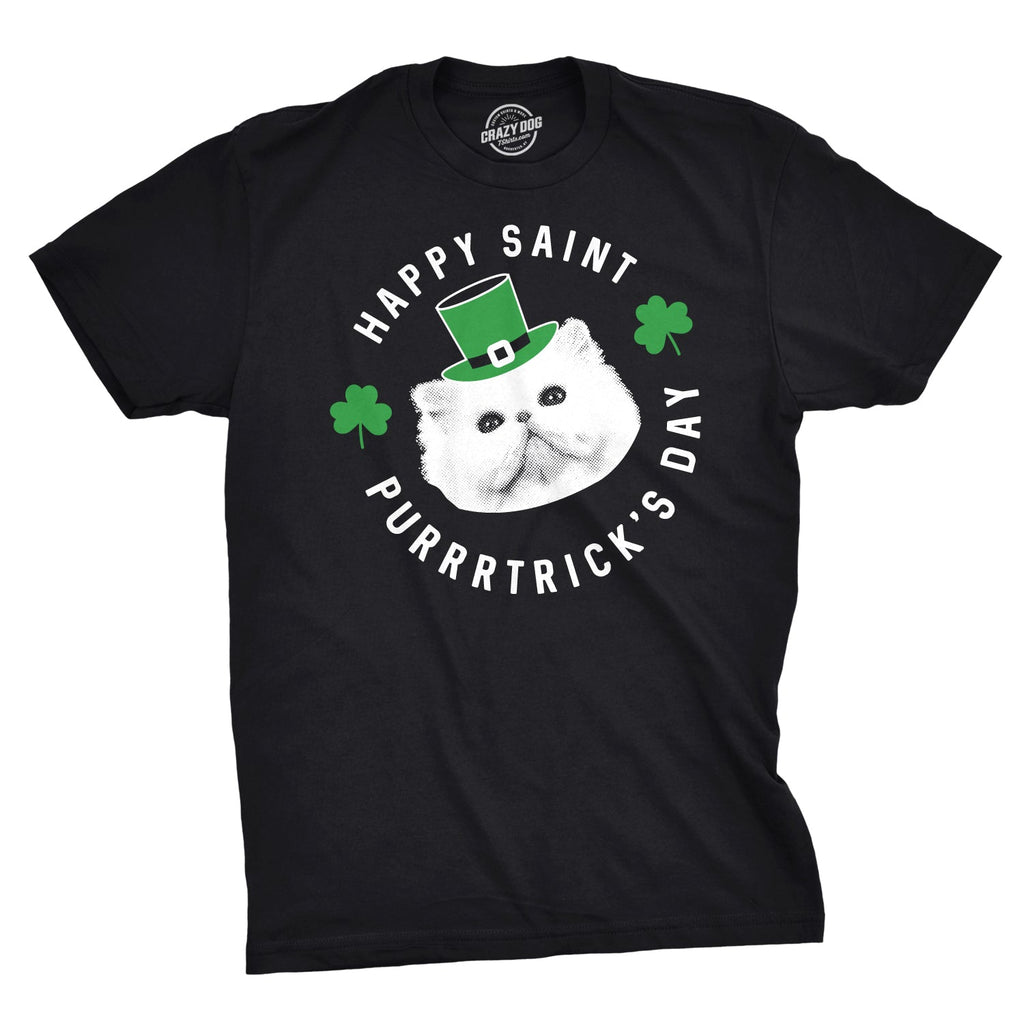 Happy St. Purrtrick's Day Men's T Shirt Hoodie, Sweatshirt | CoreVibeTees.com (Image 1)