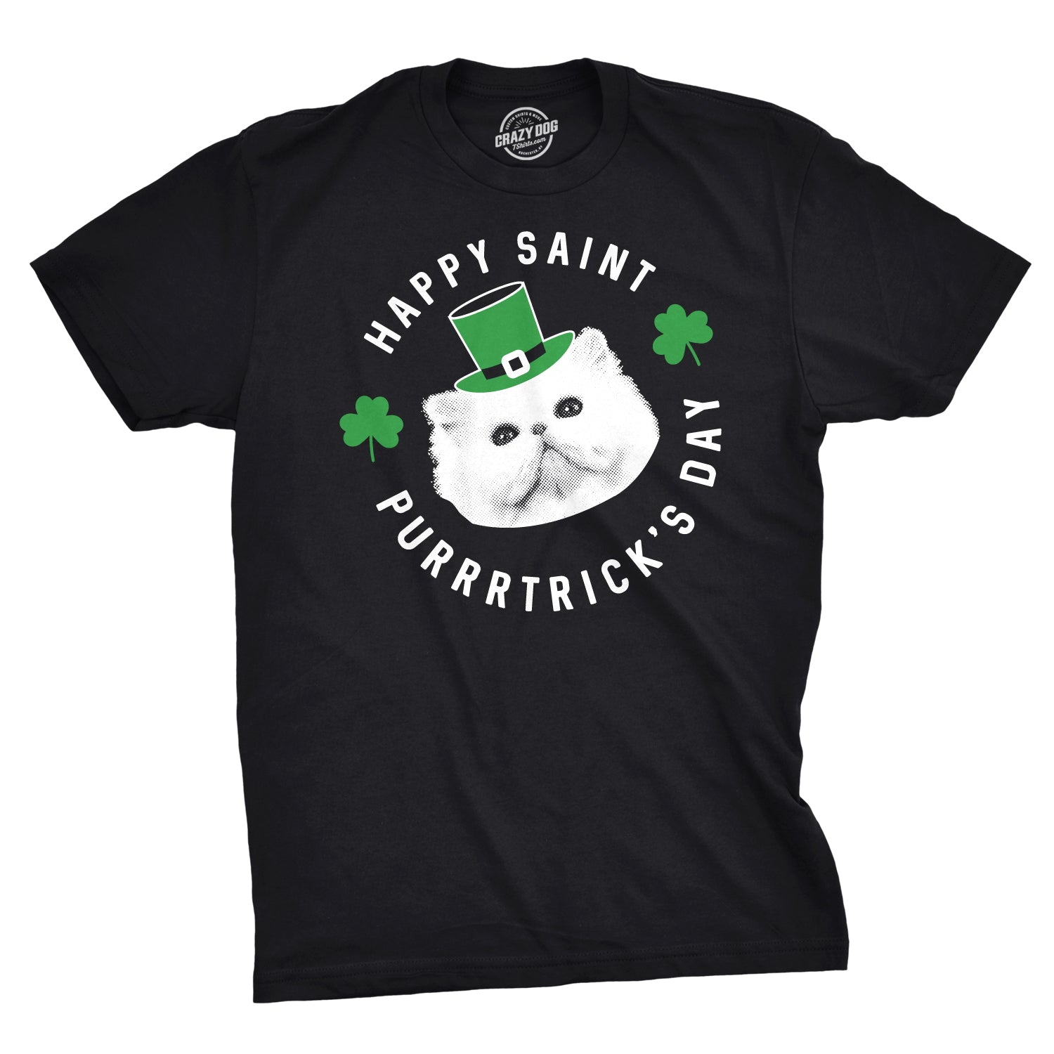 Happy St. Purrtrick's Day Men's T Shirt Hoodie, Sweatshirt | CoreVibeTees.com (Image 1)