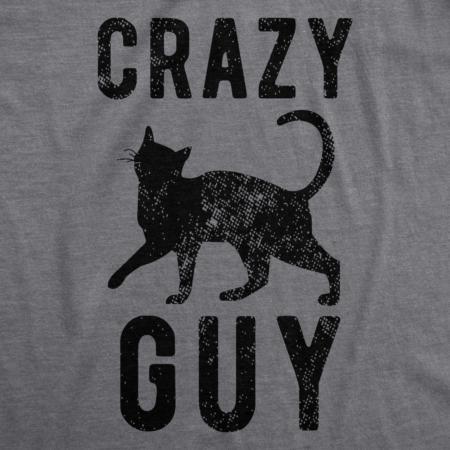Crazy Cat Guy Men's T Shirt Hoodie, Sweatshirt | CoreVibeTees.com (Image 2)