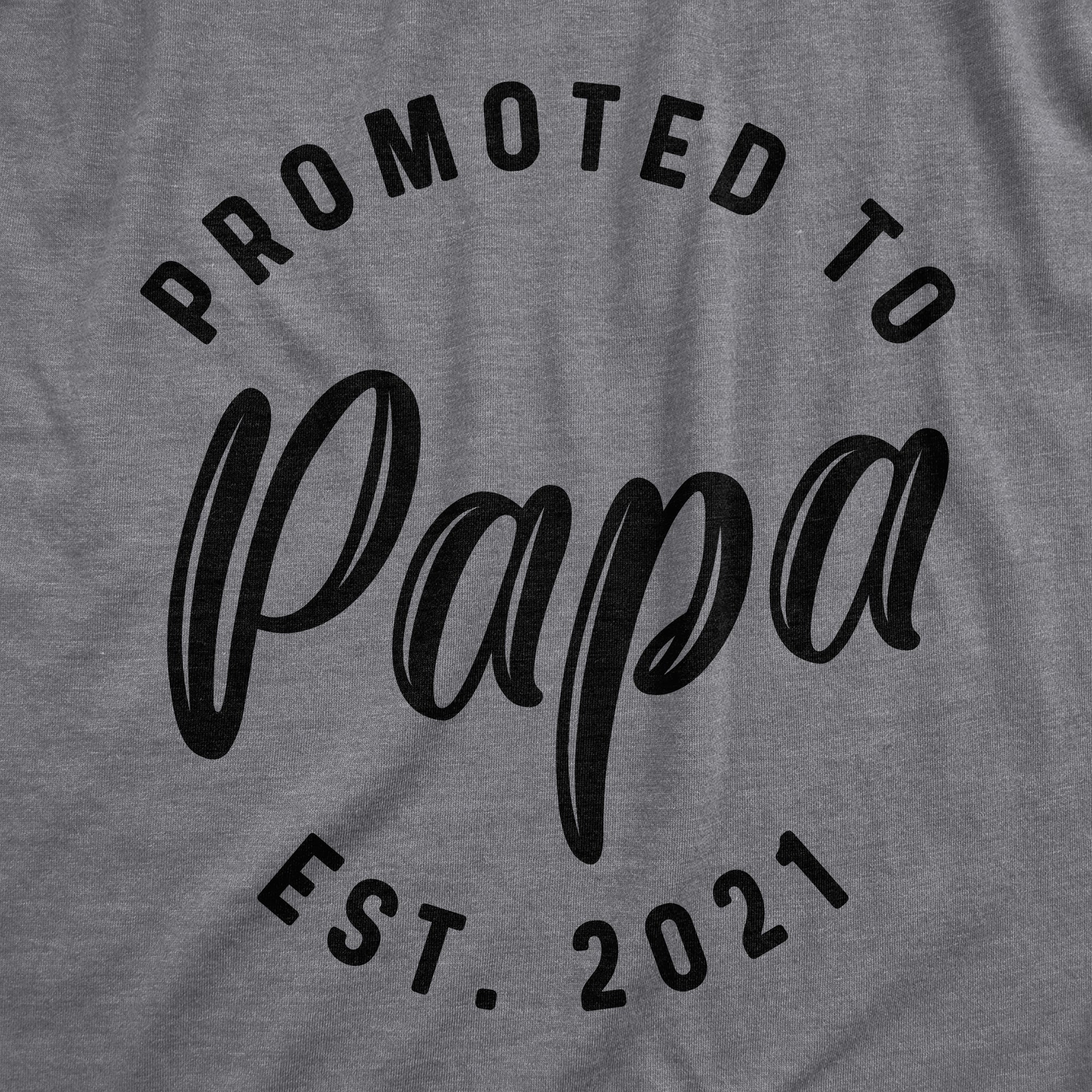 Crazy Dog Mens Shirts Promoted to Papa Grandpa or Uncle 2025 2024 or 2023 Funny Fathers Day Tees Hoodie, Sweatshirt (Image 5)