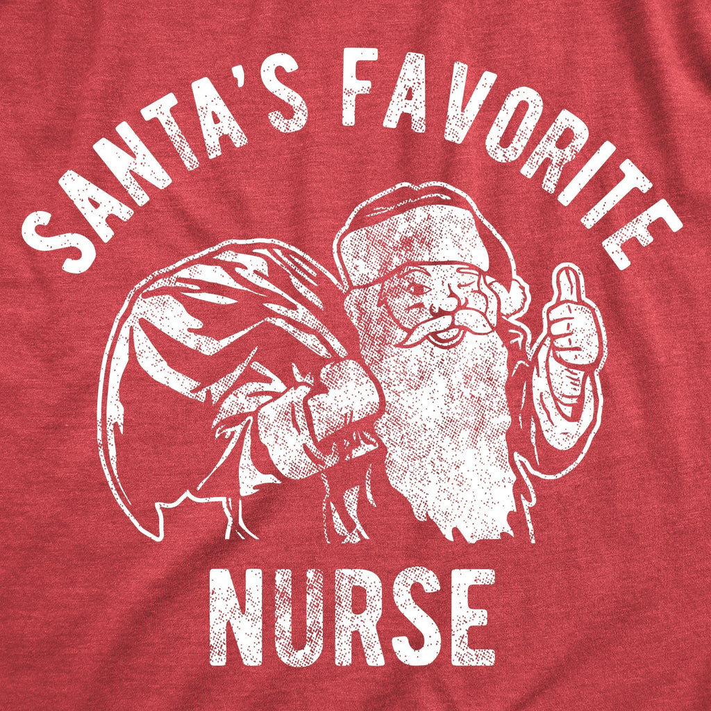 Santas Favorite Nurse Women's T Shirt Hoodie, Sweatshirt | CoreVibeTees.com (Image 2)