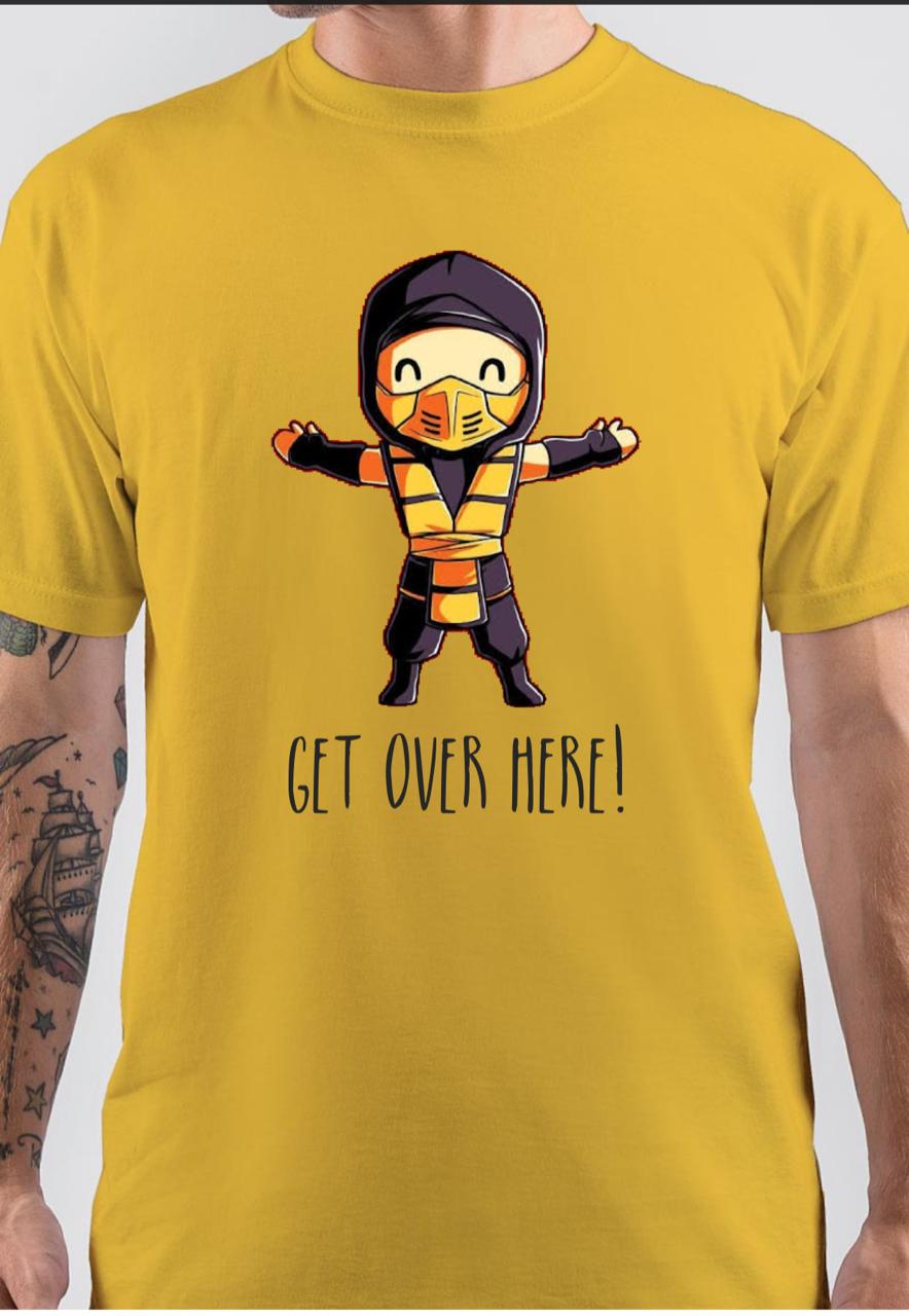 Get Over Here Scorpion Mortal Kombat T-Shirt Hoodie, Sweatshirt | CoreVibeTees.com