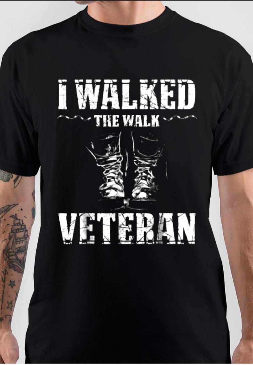 I Walked Half Sleeve Black T-Shirt Hoodie, Sweatshirt | CoreVibeTees.com