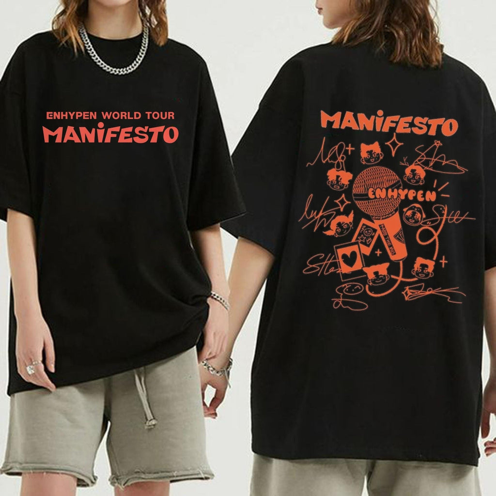 Enhypen Manifesto 2022 World Tour t-shirt, Manifesto Tour 2022 Hoodie, Sweatshirt | CoreVibeTees.com