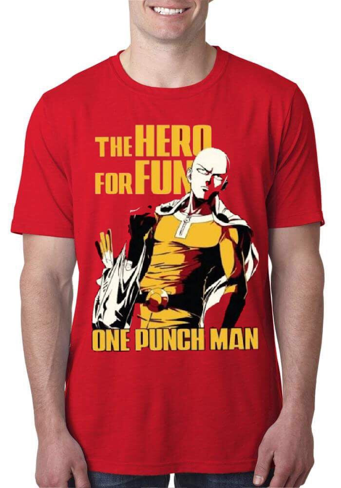 One Punch Man Red T-Shirt Hoodie, Sweatshirt | CoreVibeTees.com