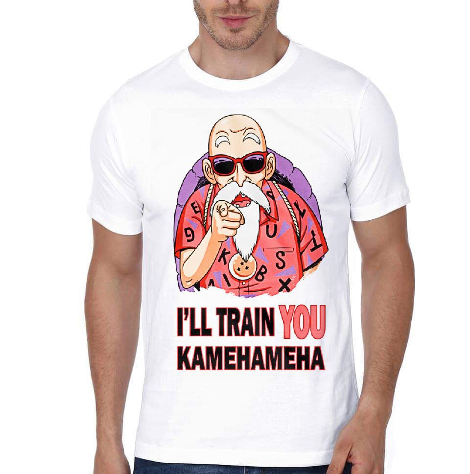 Iâ€™ll Train You Kamehameha White Half Sleeve T-Shirt Hoodie, Sweatshirt | CoreVibeTees.com