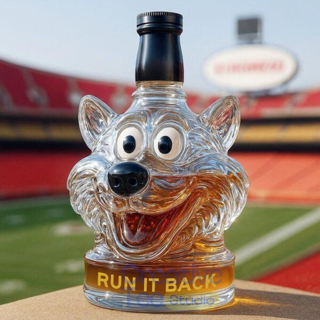 Kansas City Chiefs Mascot ‘Run It Back’ Whiskey Bottle