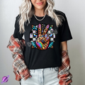 EMBROID CHECKERED PEACE TEE Hoodie, Sweatshirt | CoreVibeTees.com (Image 1)
