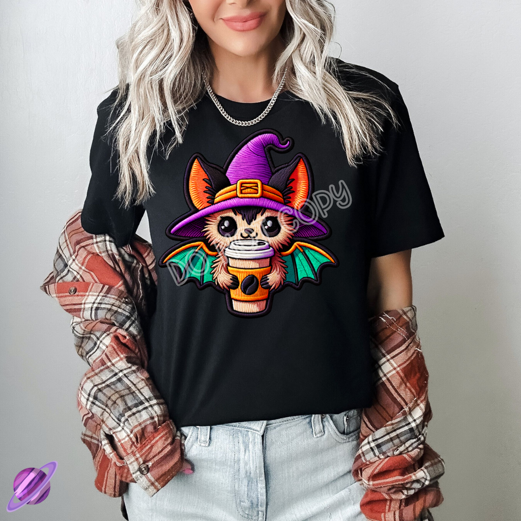 EMBROID COFFEE BAT TEE Hoodie, Sweatshirt | CoreVibeTees.com (Image 1)