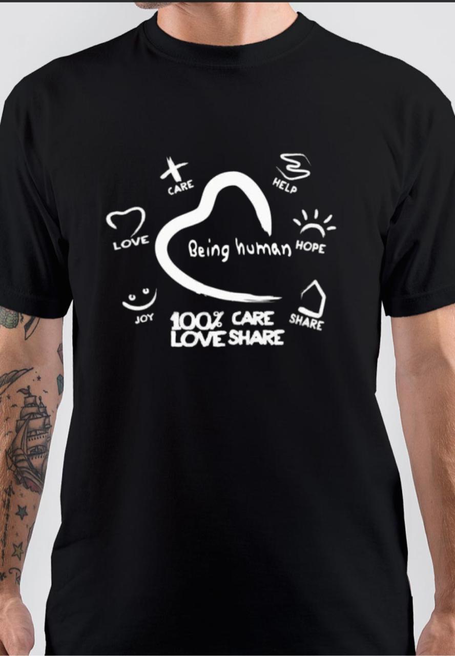 Being Human Black T-Shirt Hoodie, Sweatshirt | CoreVibeTees.com