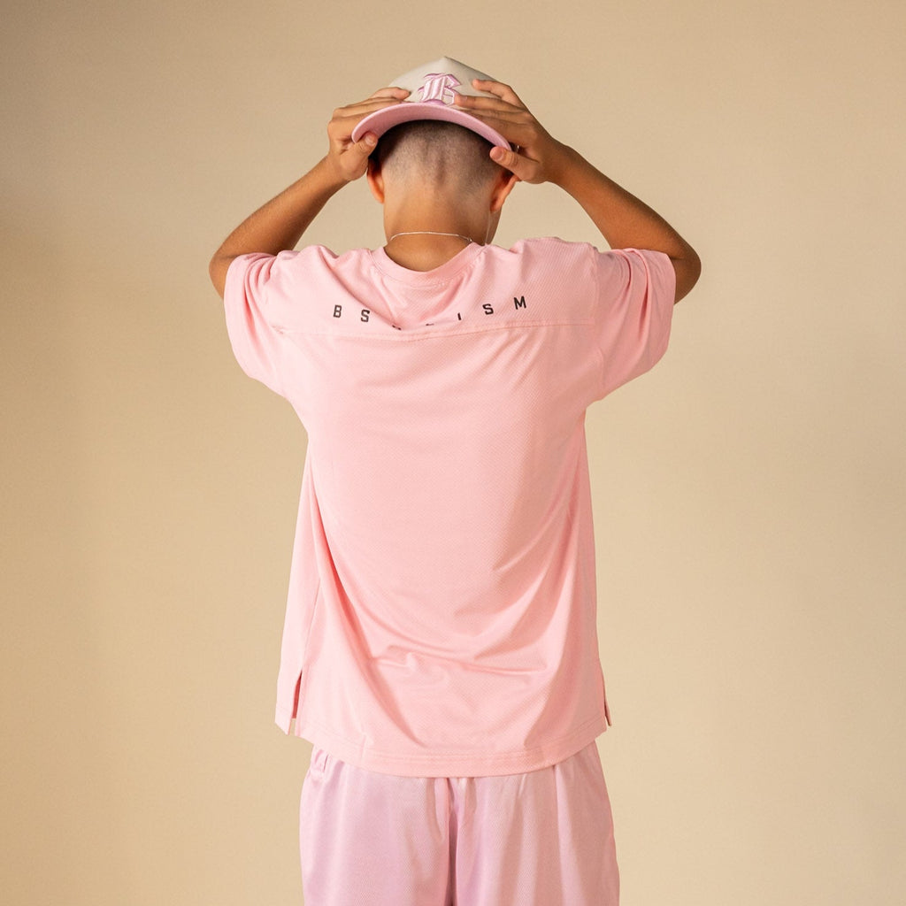 Diamond Flex Lite Oversized Training Tee (Pink) - Youth Hoodie, Sweatshirt | CoreVibeTees.com (Image 5)