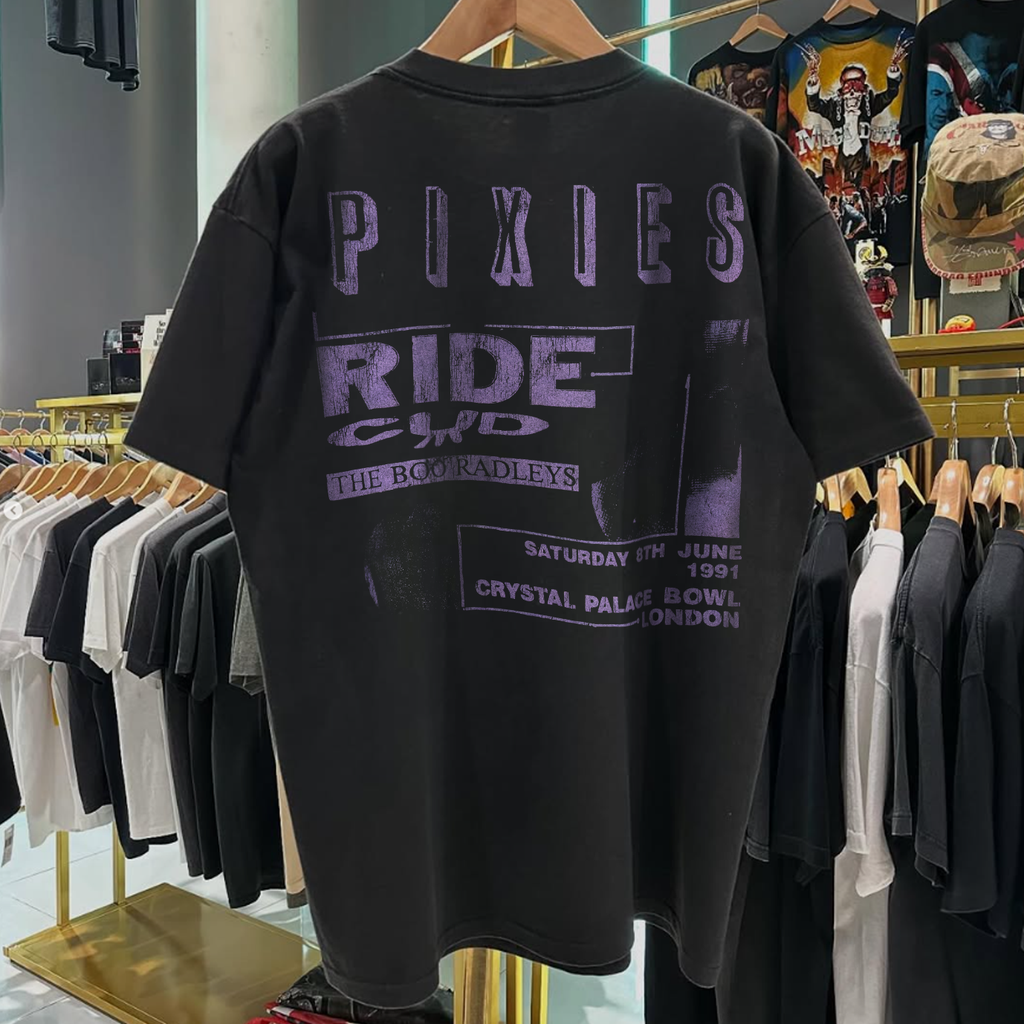 1991 PIXIES 'PLANET OF SOUND' LONDON ULTRA RARE BLACK T-SHIRT Hoodie, Sweatshirt | CoreVibeTees.com (Image 2)