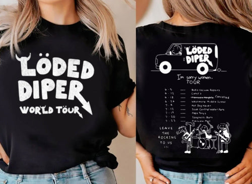 2022 Loded Diper Tour Premium T-shirt Printed 2 Sides,Loded Diper TShirt, Diary Of A Wimpy Kid Tee, Rodrick Heffley Shirt...