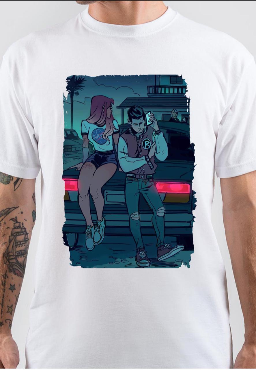 Teen Titans Starfire And Robin T-Shirt Hoodie, Sweatshirt | CoreVibeTees.com