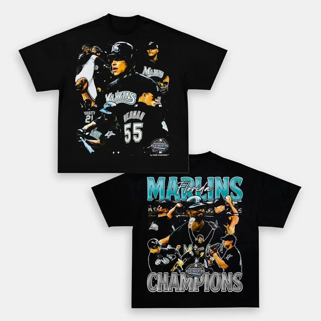 Marlins Back Design TEE Hoodie, Sweatshirt | CoreVibeTees.com (Image 1)