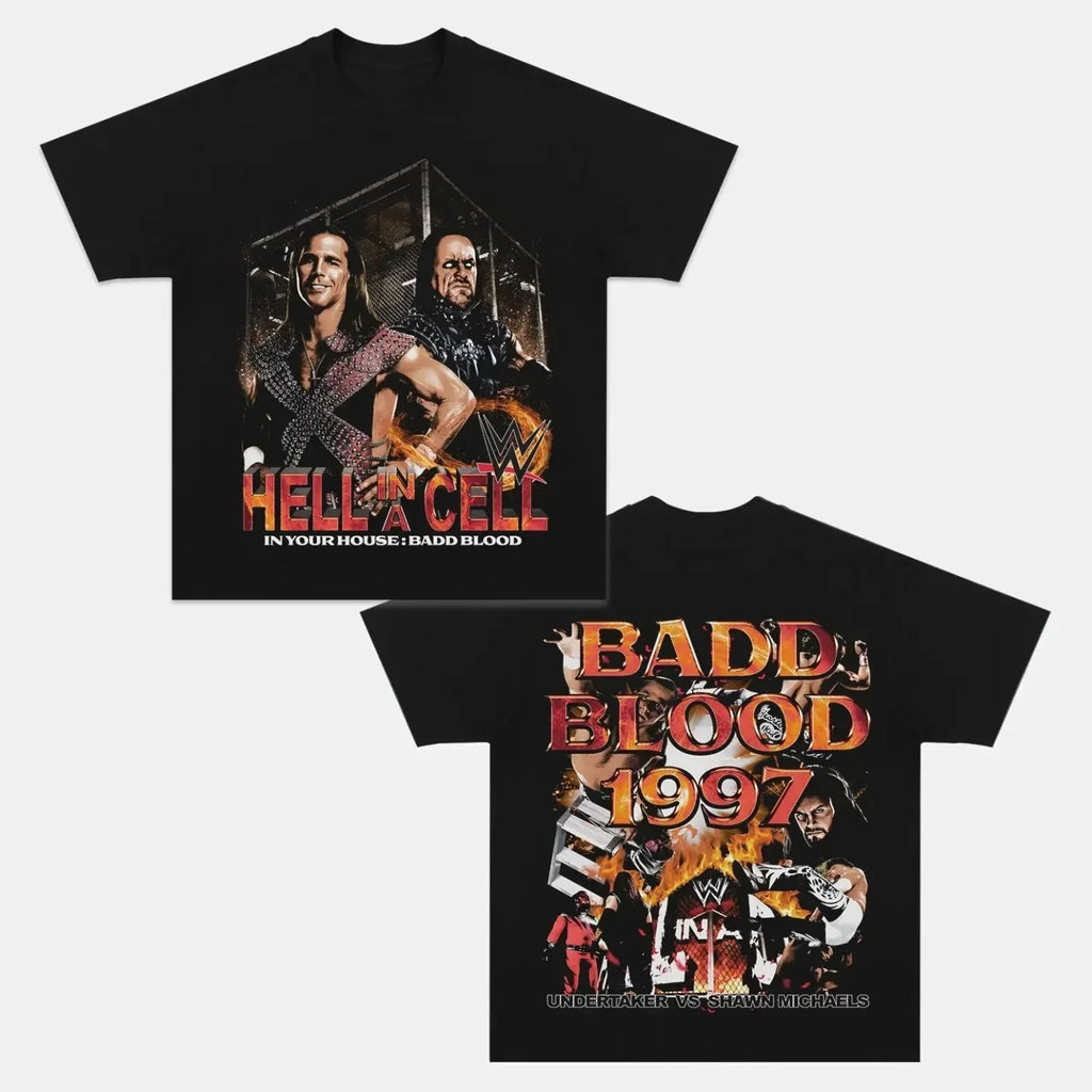 Badd Blood 1997 Back Design TEE Hoodie, Sweatshirt | CoreVibeTees.com (Image 1)