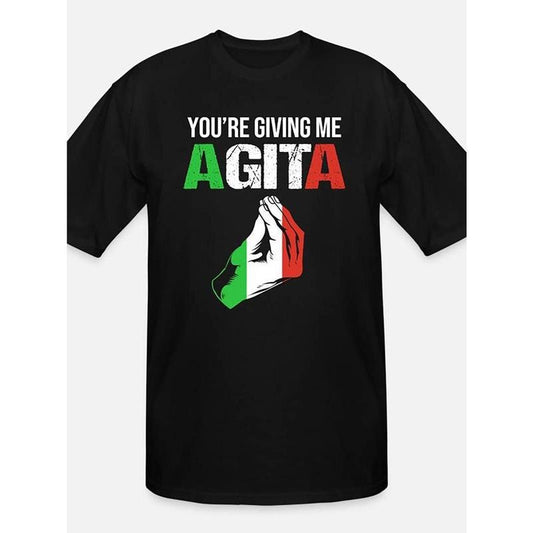 [100% Cotton] [Italian Slang Graphic Tee] Funny Italian Slang Graphic T-shirt
